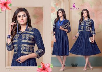 Mayra Gold Coin Rayon kurtis with Koti wholesale Price