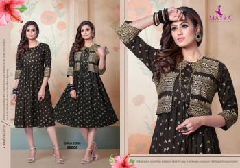 Mayra Gold Coin Rayon kurtis with Koti wholesale Price