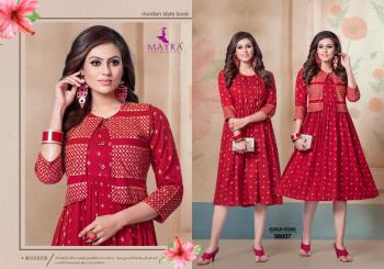 Mayra Gold Coin Rayon kurtis with Koti wholesale Price