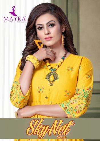 Mayra Skynet vol 3 casual wear kurtis catalog wholesaler