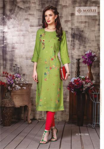 Mayree India Albeli rayon Casual wear kurtis wholesaler