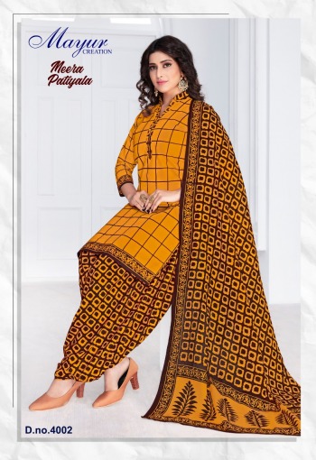 Mayur Meera Patiyala vol 4 Cotton Dress wholesale Price