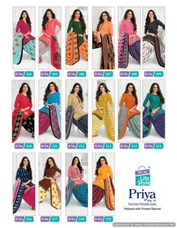 MCM Lifestyle Priya vol 11 Ready made Dress catalog