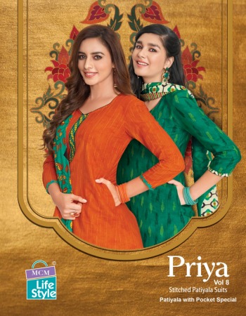 MCM Lifestyle priya vol 8 Stitched cotton Dress wholesale price