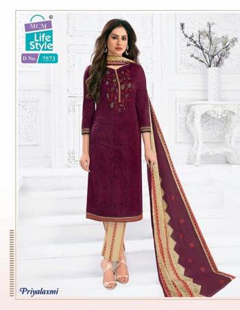 MCM Lifestyle Priyalaxmi vol 21 Churidar dress Material