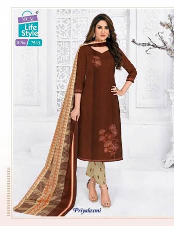 MCM Lifestyle Priyalaxmi vol 21 Churidar dress Material