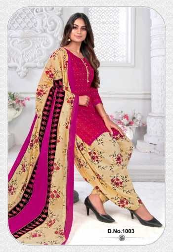 Meenaxi Rangeeli Patiyala vol 4 Cotton Punjabi Dress