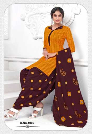 Meenaxi Rangeeli Patiyala vol 4 Cotton Punjabi Dress