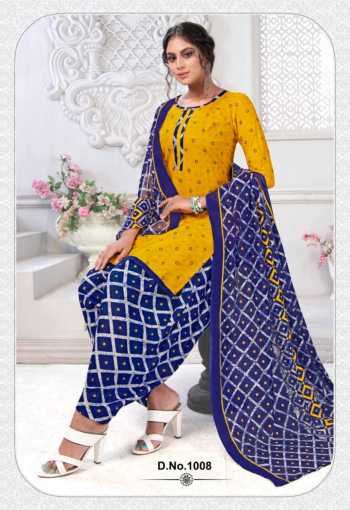 Meenaxi Rangeeli Patiyala vol 4 Cotton Punjabi Dress