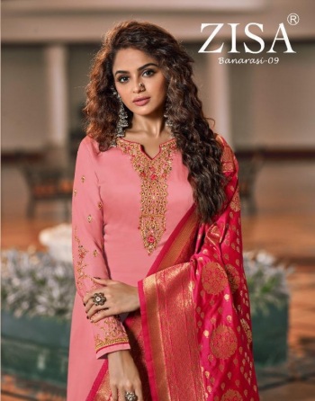 Meera Trendz Zisa Banarasi vol 9 Salwar Kameez wholesaler