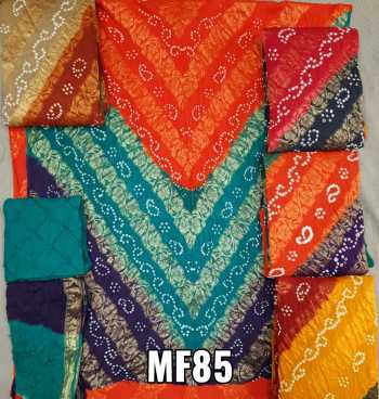 Mf 85 cotton Jacquard bandhej Suits wholesaler