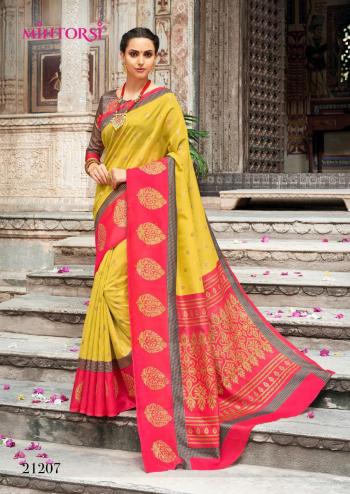 Mintosi Devsena Shine Silk Ethnic wear Saree catalog