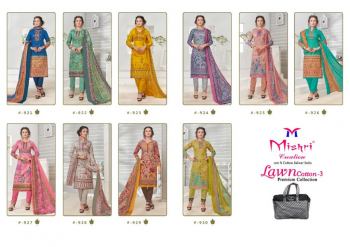 Mishri lawn Cotton 3 lawn Cotton dress material catalog