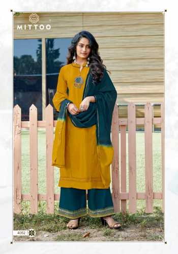 Mittoo manohari vol 2 kurtis with Palazzo and Dupatta