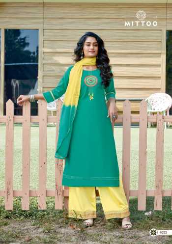 Mittoo manohari vol 2 kurtis with Palazzo and Dupatta