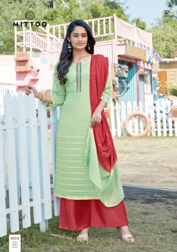 Mittoo manohari vol 3 kurtis with Palazzo and Dupatta