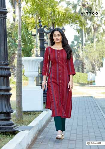 Mittoo Mohini vol 6 Rayon kurtis wholesaler