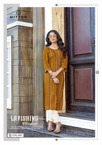 Mittoo Mohini vol 6 Rayon kurtis wholesaler