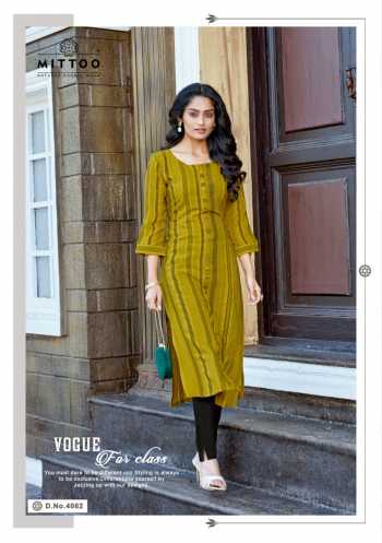 Mittoo Mohini vol 6 Rayon kurtis wholesaler