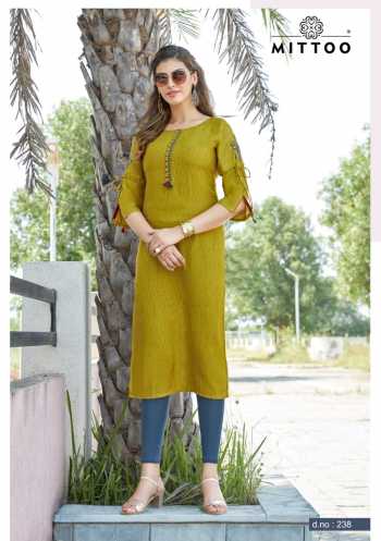 Mittoo Payal vol 15 Rayon Kurtis wholesaler