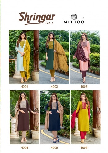 Mittoo-Shringar-vol-1-Kurtis-with-Pant-and-Dupatta-catalog-4