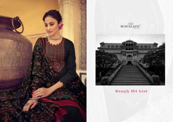 Mumtaz Arts Saanjh Hit List Jam Satin Salwar kameez Catalog