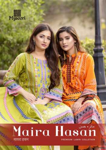 Mysoori Maira Hasan Lawn Cotton Pakistani Dress wholesale price