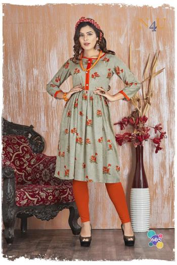 n4u pracheen vol 3 Rayon Kurtis wholesaler