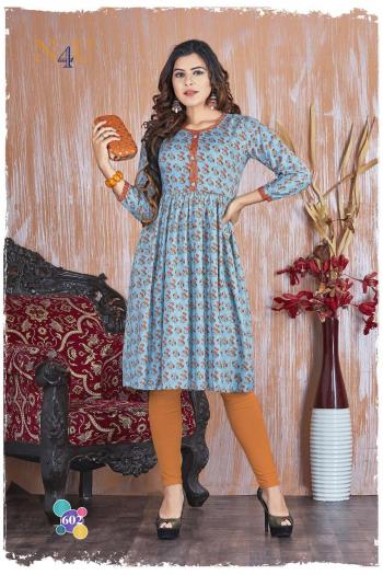 n4u pracheen vol 3 Rayon Kurtis wholesaler