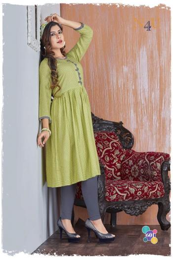 n4u pracheen vol 3 Rayon Kurtis wholesaler