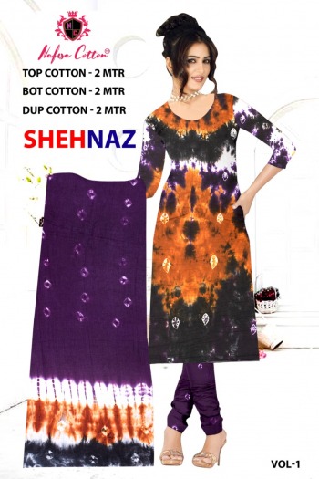 Nafisa Cotton Shehnaz Bandhej Dress buy online