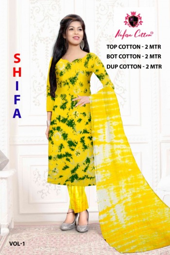 Nafisa Cotton Shifa Cotton Bandhej Dress Buy wholesale price