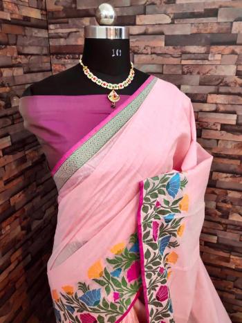 Nandini Linen Silk Saree buy wholesale price