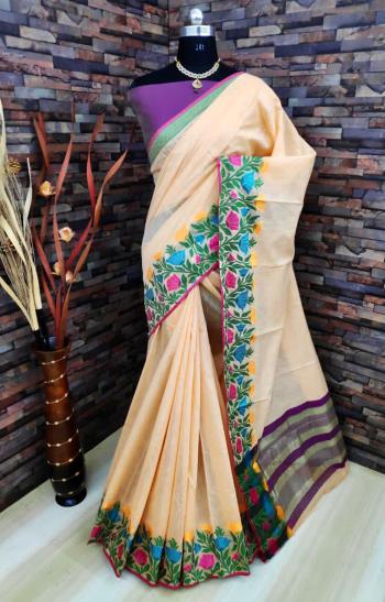 Nandini Linen Silk Saree buy wholesale price