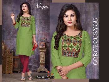 Nayra Daffodil Cotton Satin kurtis catalog wholesaler