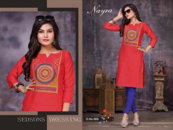 Nayra Daffodil Cotton Satin kurtis catalog wholesaler