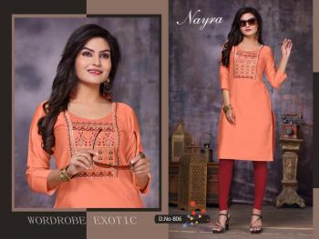 Nayra Daffodil Cotton Satin kurtis catalog wholesaler