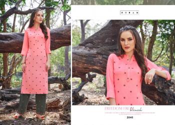 Neha Fashion Nirvi Rayon Kurtis with palazzo catalog