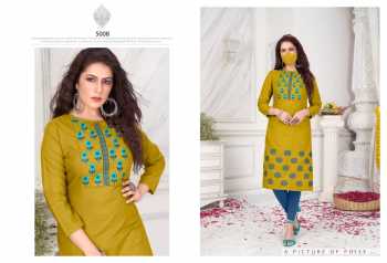 Nitisha Nx Chingari vol 5 Soft Cotton kurtis wholesaler