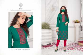 Nitisha Nx Chingari vol 5 Soft Cotton kurtis wholesaler