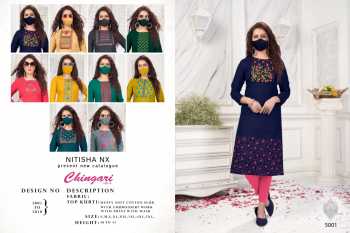 Nitisha Nx Chingari vol 5 Soft Cotton kurtis wholesaler