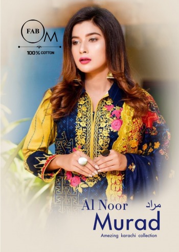 Om Fab Al Noor Murad cotton pakistani Dress wholesale Price