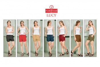 pahervesh lucy Rayon Flax Shorty