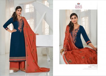 Panch Ratna Silver Stone Jam Silk Suits wholesaler