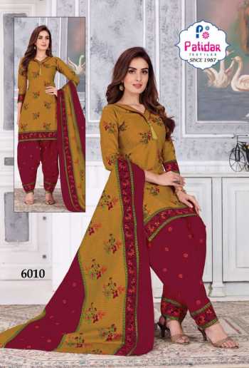 Patidar Mills Fiza vol 6 Cotton punjabi Dress wholesale Price