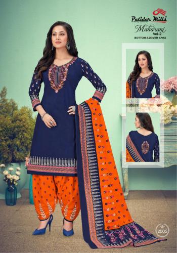 Patidar mills Maharani vol 2 Cotton Punjabi Dress