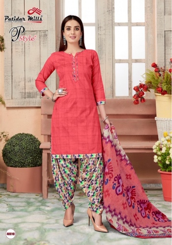 patidar Mills Pstyle vol 40 Cotton punjabi dress wholesale price