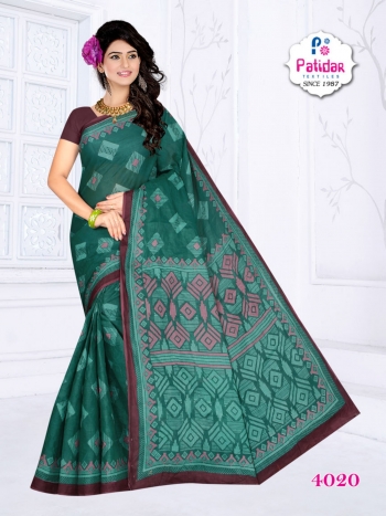 patidar textile new Season Special vol 4 Cotton Saree