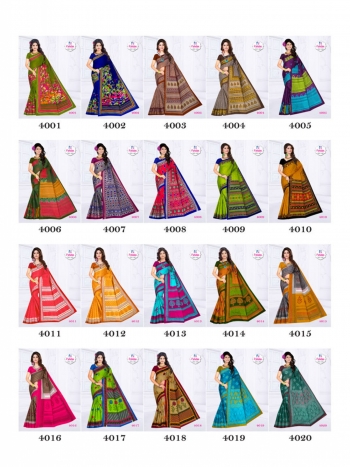 patidar textile new Season Special vol 4 Cotton Saree