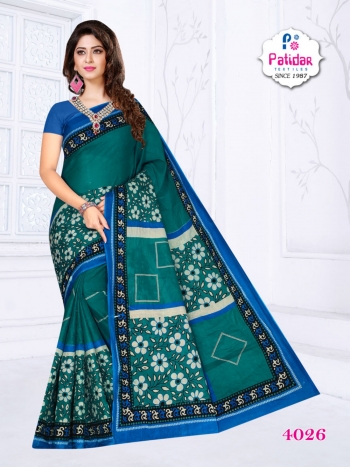 patidar textile new Season Special vol 4 Cotton Saree